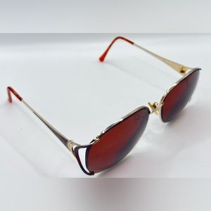 Vintage Tura 619 Tortoise Gold Oval Sunglasses Frames Only
